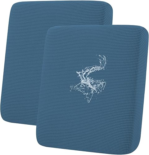 Miniatura 37 de hyha - Fundas de cojín impermeables para sofá modular, fundas de cojín de sofá en forma de L, tela jacquard gruesa, funda de diván con parte Gris