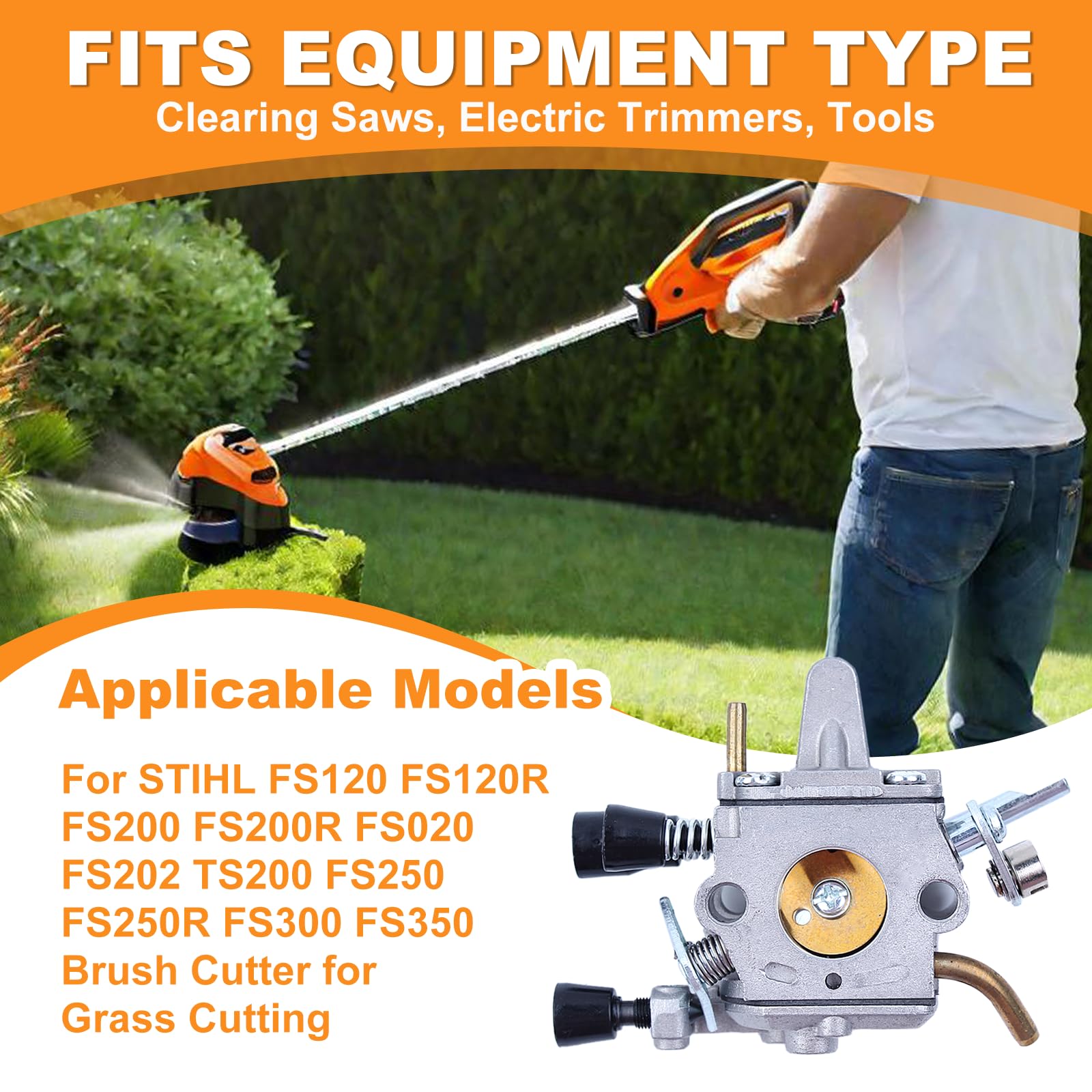 Vergaser Benzinfilter Reparatursatz für STIHL FS120 FS200 R FS020 FS202 TS200 FS250 R FS300 FS350 Trimmer Weedeater