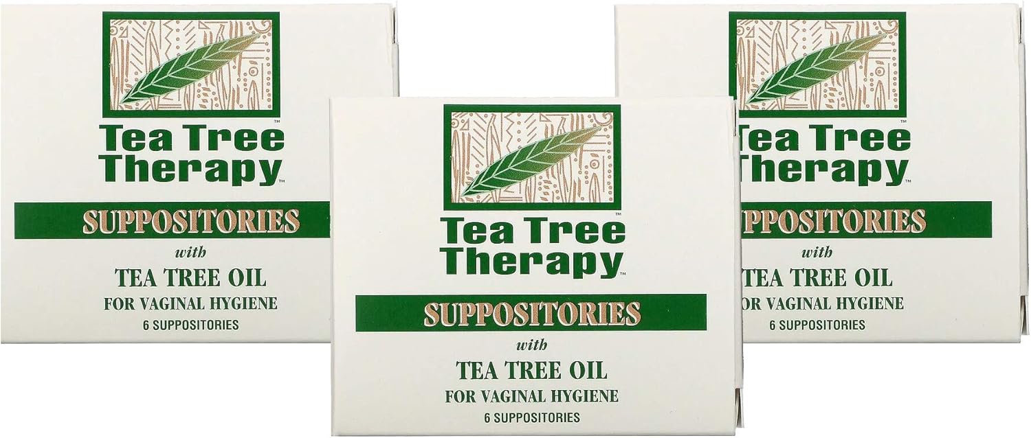 Tea Tree Therapy Vaginal Suppositories With Tea Tree Oil 6 Suppositories Amazon.co.uk