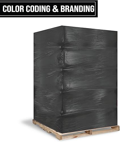 Miniatura 4 de 8NET - Envoltura elástica de color calibre 80 de 18 pulgadas x 1500 pies (caja de 4 rollos, negro)