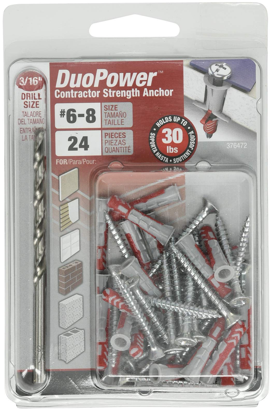 Hillman Dual-Action Wall Anchors - For Any Wall! -2