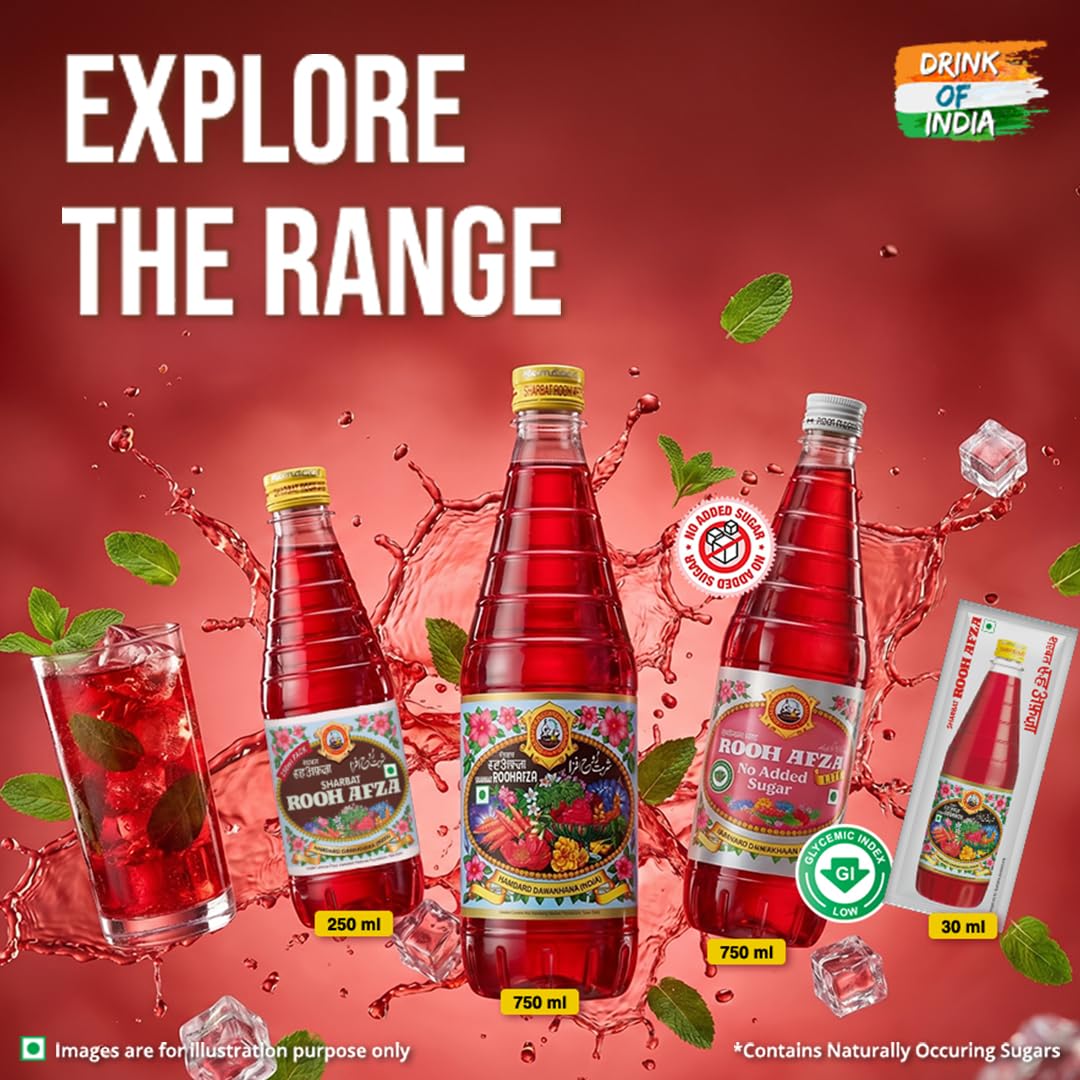 HAMDARD SHARBAT ROOHAFZA 750 ML 3