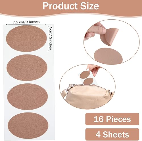 Miniatura 2 de Almohadillas ovaladas, cintas adhesivas, parches de punto, prevención de fricción para talón y dedos para botas, senderismo, zapatos inadecuados