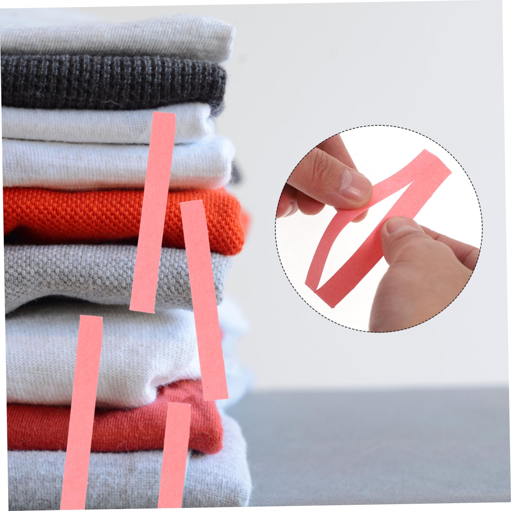 Beschreibbare Wäscheetiketten 5200 Stück Papier Rosa für Kleidung