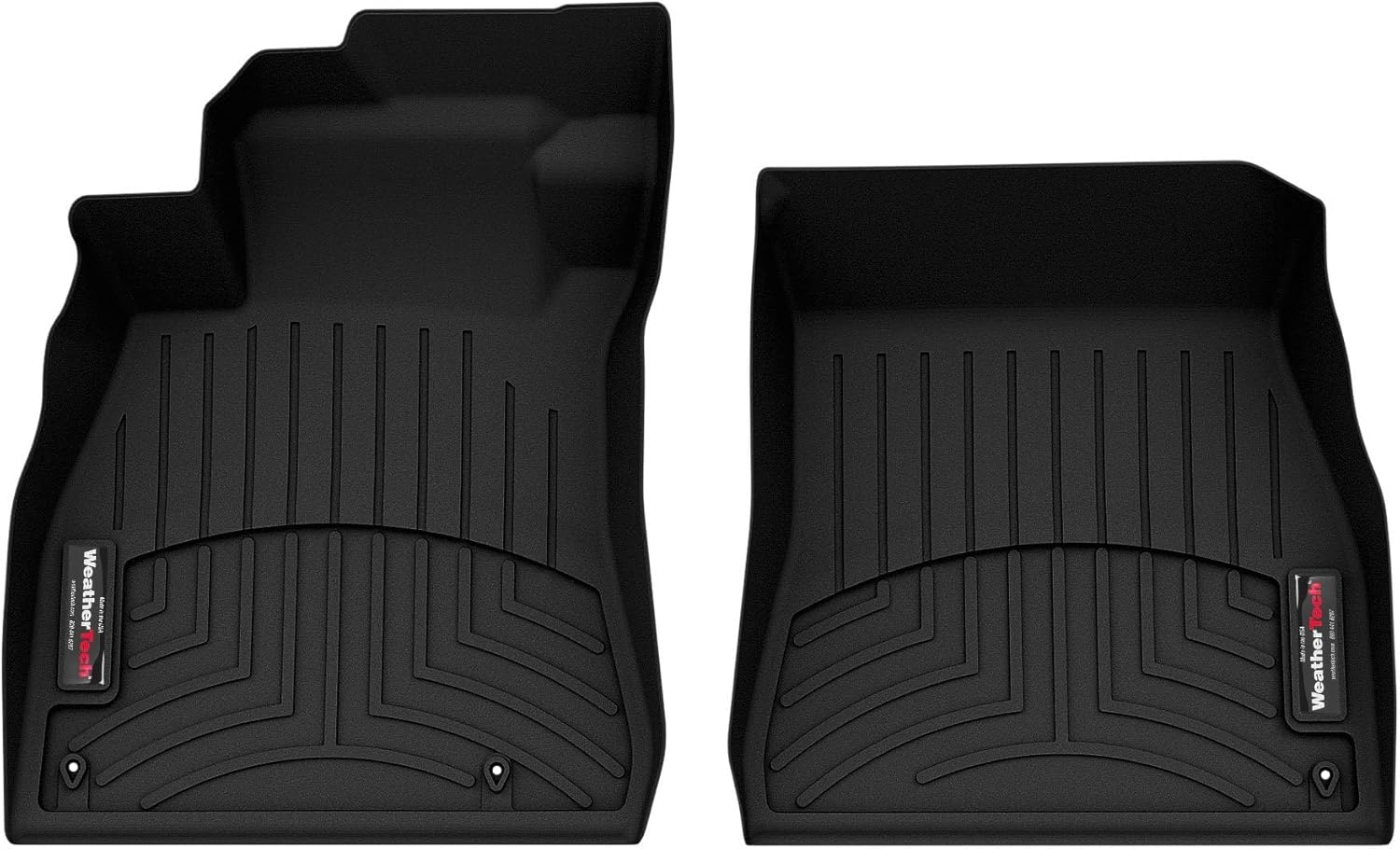 WeatherTech Custom Fit FloorLiners for Nissan Sentra - 1st Row (4417101), Black