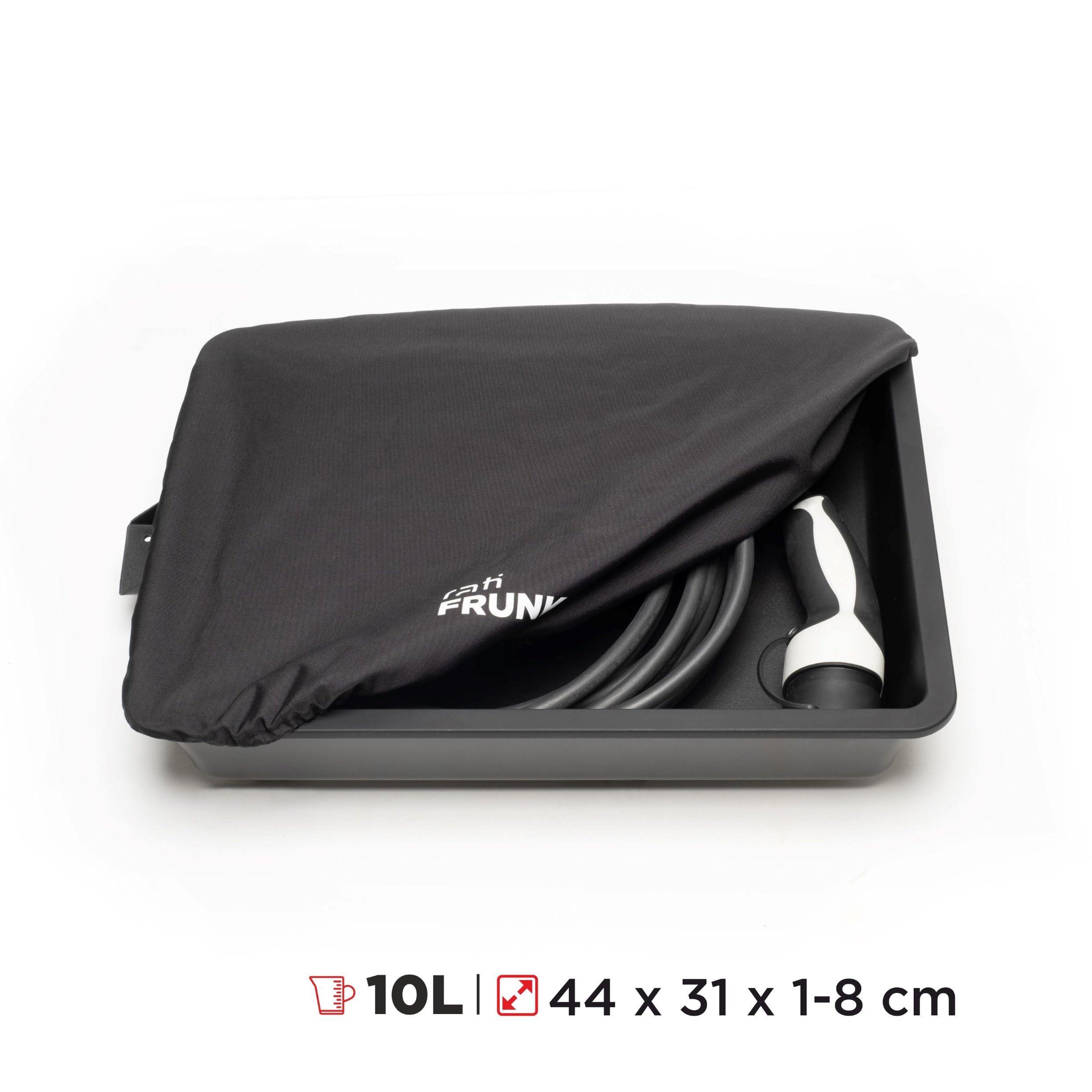 rati Frunk compatible con Audi Q4 e-tron/Audi Q4 Sportback e-tron 2021- | Con muelle de gas extra | Espacio de almacenamiento frontal ampliado. Perfecto para cables de carga. Fácil montaje, máxima
