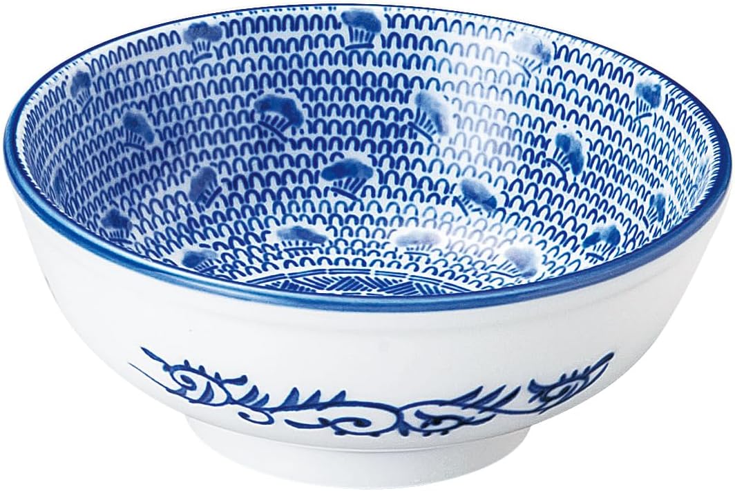 Koden Koyo 50208037 Koyo Pottery, Thai Ski, 6.1 inches (15.5 cm), 5.0 Treadamadon, Ethnic, Mino Ware, Dishwasher Safe, Made in Japan