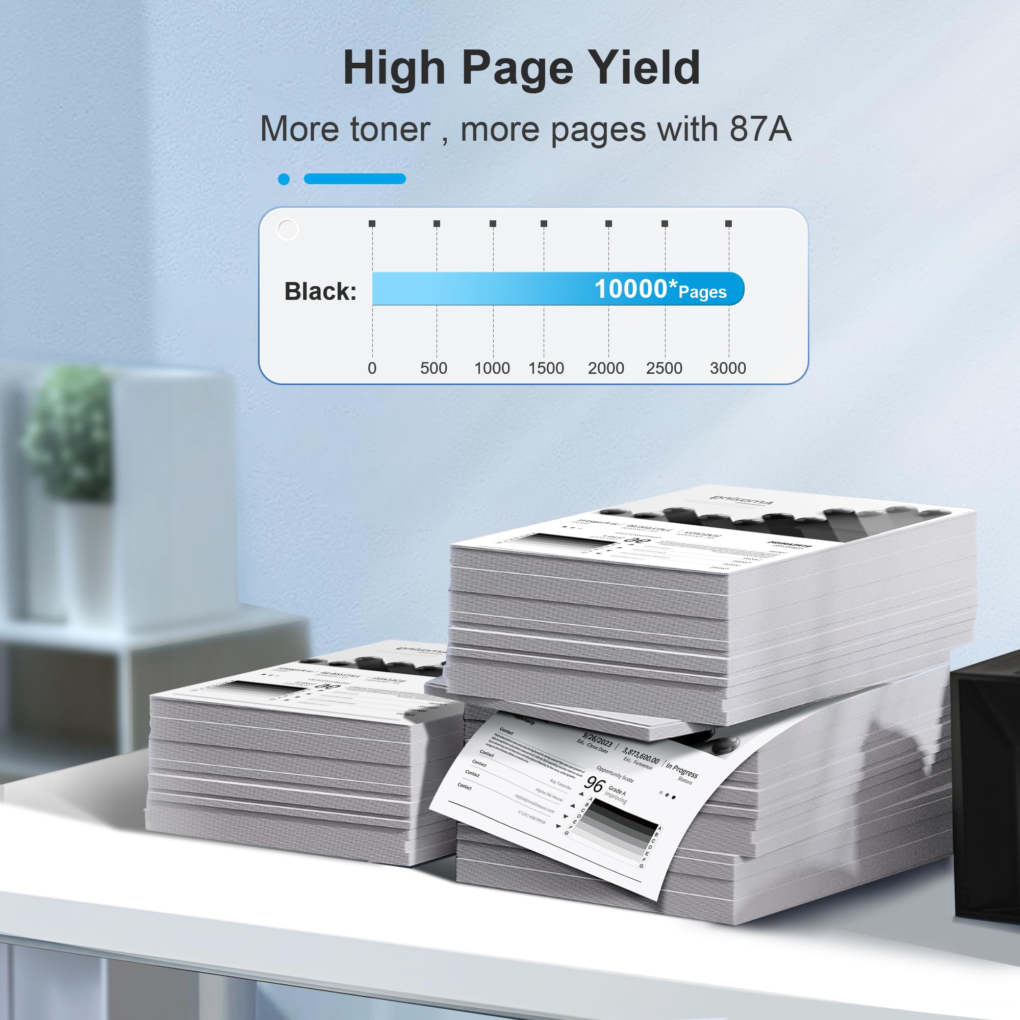 その他 HP CF287A BK 9000 Amazon.com: HP 87A Black Toner Cartridge | Works with HP