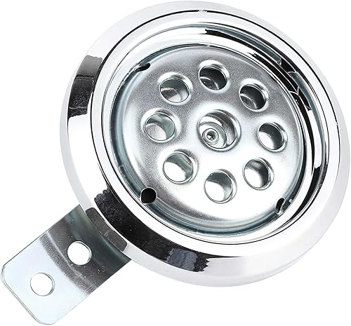 Miniatura 8 de Altavoces redondos impermeables de cuerno ruidoso, bocina universal de motocicleta de 105 dB, 12 V 3.346 in para scooter, ciclomotor, motocross,