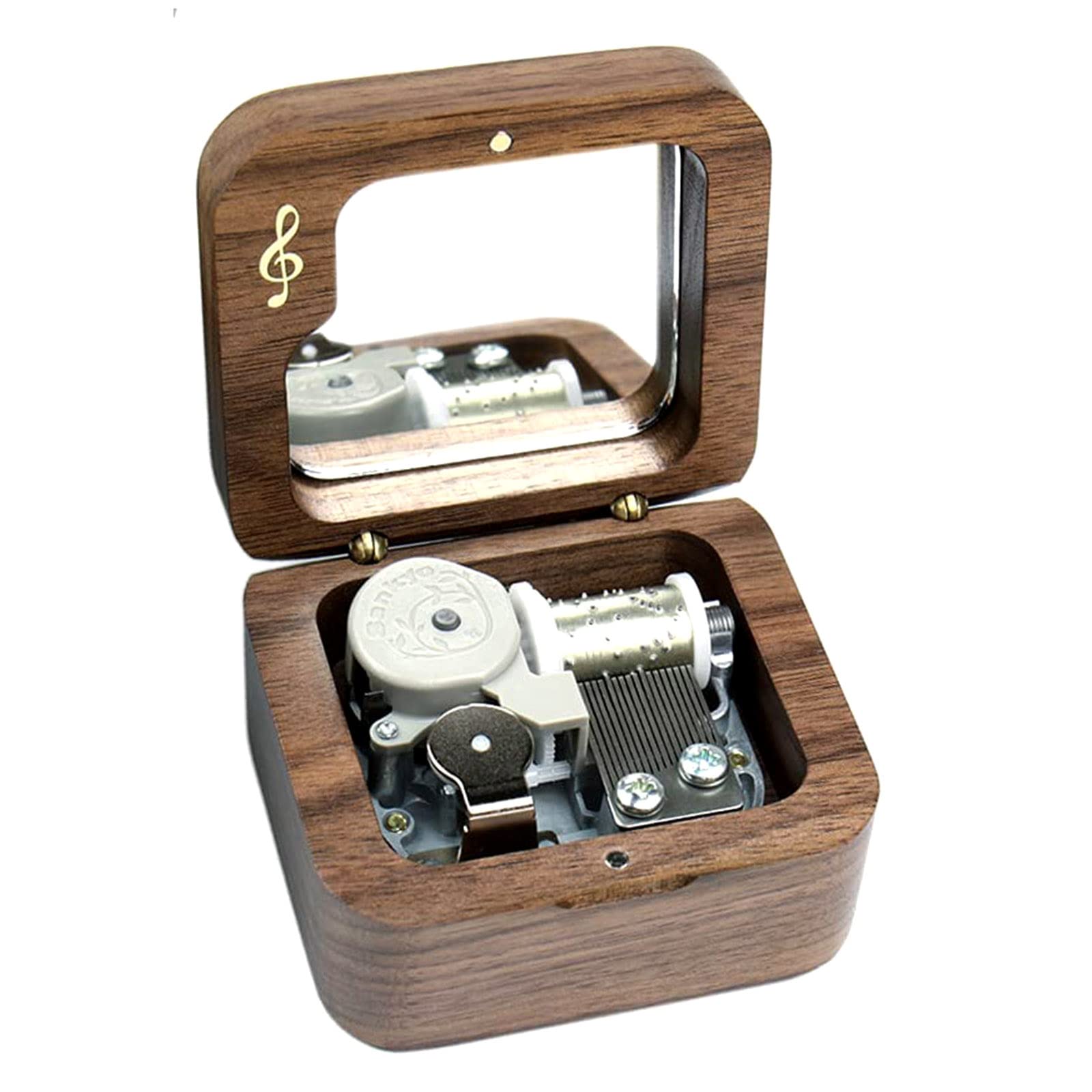 Sinzyo Carillon In Legno Vintage Con Melodia Howl's Moving Castle – Merry Go Round Of Life, 18 Note, Movimento Sankyo, Dimensioni 7,2x5,5x2,9 Cm - 5