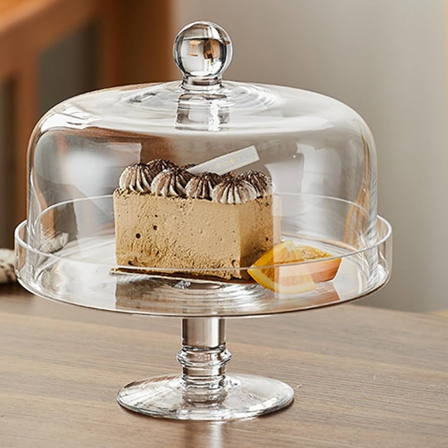ツブィーゼル 　ガラスドーム　ケーキスタンド Amazon｜ケーキドーム ケーキスタンド 円形 ガラス ドーム蓋付