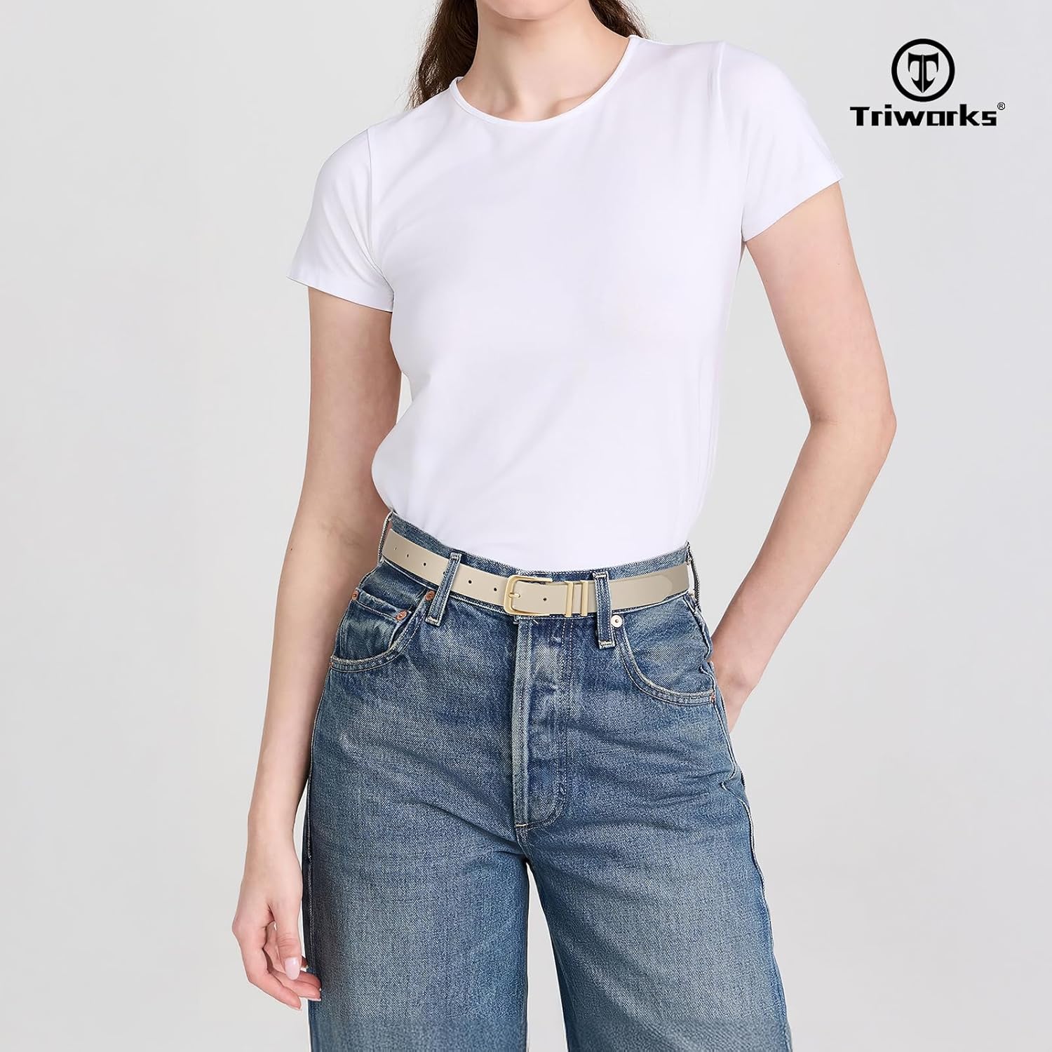 TRIWORKS 3 Pack Women Belts For Jeans Pants Dresses Ladies Leather Waist Belts - Image 5