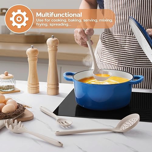 Miniatura 7 de Onader Juego de utensilios de cocina, utensilios de cocina de silicona no tóxicos, 6 piezas resistentes al calor, juego de utensilios de cocina