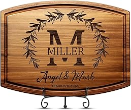 Personalized Wedding Gifts for Couples 2026, Custom Walnut Cutting Board for Kitchen, Personalized Bridal Shower, Best Wedding Registry and Engagment Gift