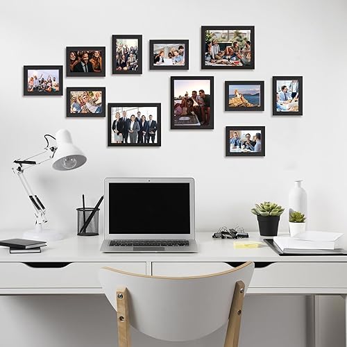 Miniatura 3 de Muzilife - 11, 12 portaretratos para collage, marcos para fotos para exhibición y decoración de la pared para el comedor, el dormitorio y la sala de