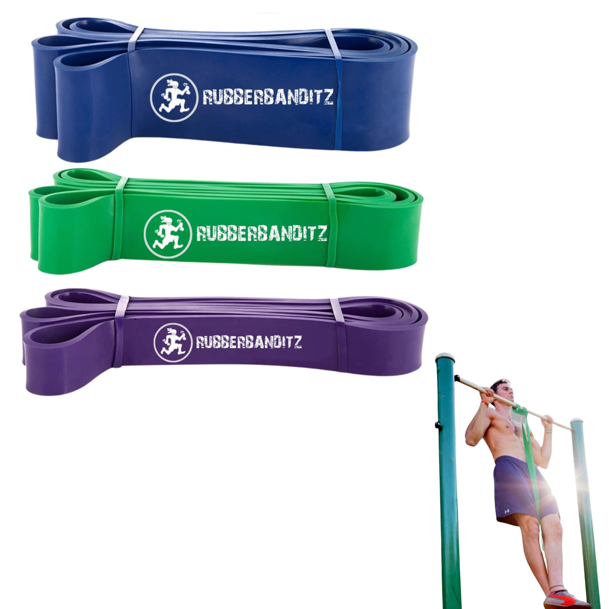 Rubberbanditz Pull-up Assist Bands – Heavy Duty Resistance Bands Set For Weightlifting & Stretching (40-150 Lbs) - View #4