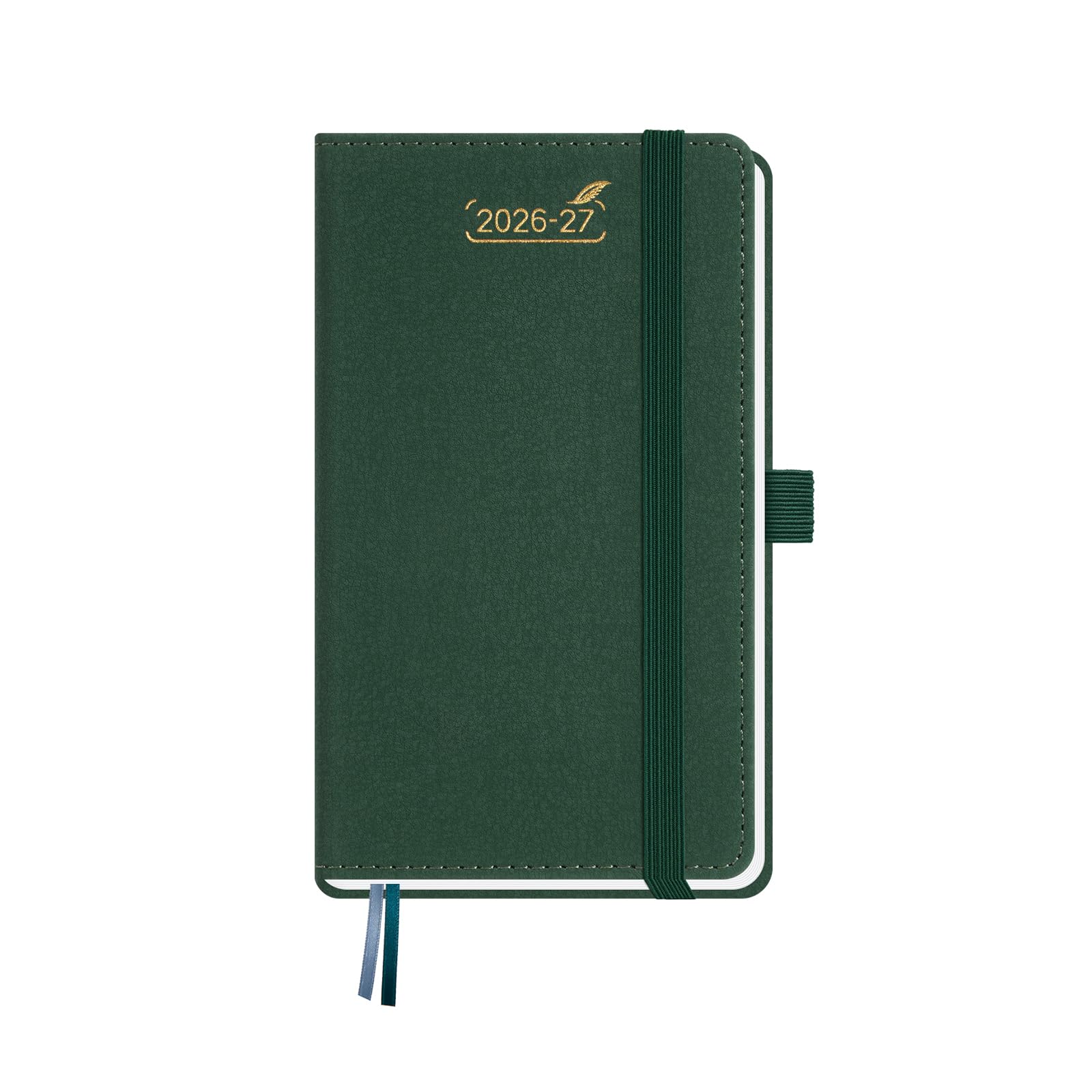 BEZEND Wochenkalender 2026 2027 mit PU-Leder Hardcover