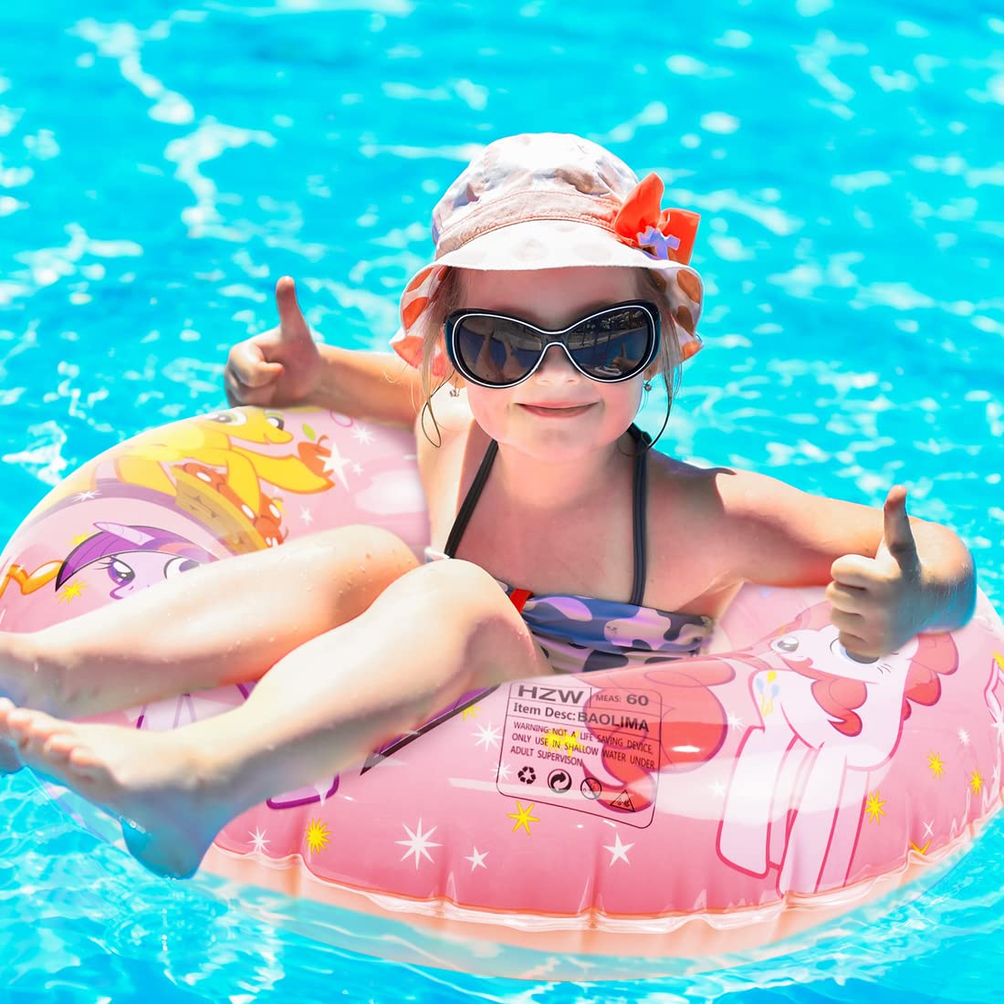 Jouet été Piscine Enfant MORAINJAY Bouee Piscine Pour Enfant,58cm De Diametre Flotteur Anneau De Natation été