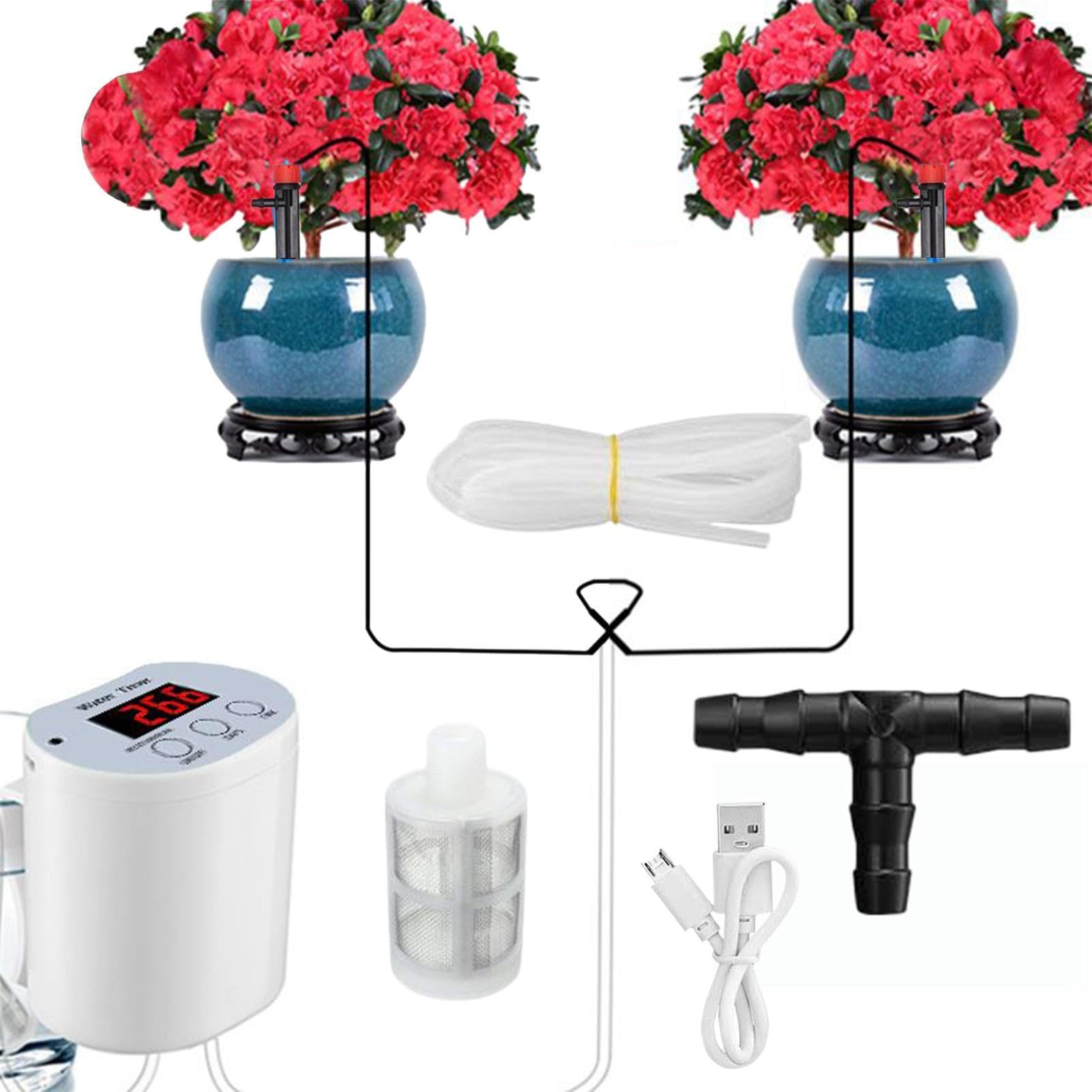 di irrigazione automatico Protezione intelligente da spegnimento | Autoirrigante per Piante in Vaso per balcone cortile viaggio vacanza giardino serra ufficio casa soggiorno