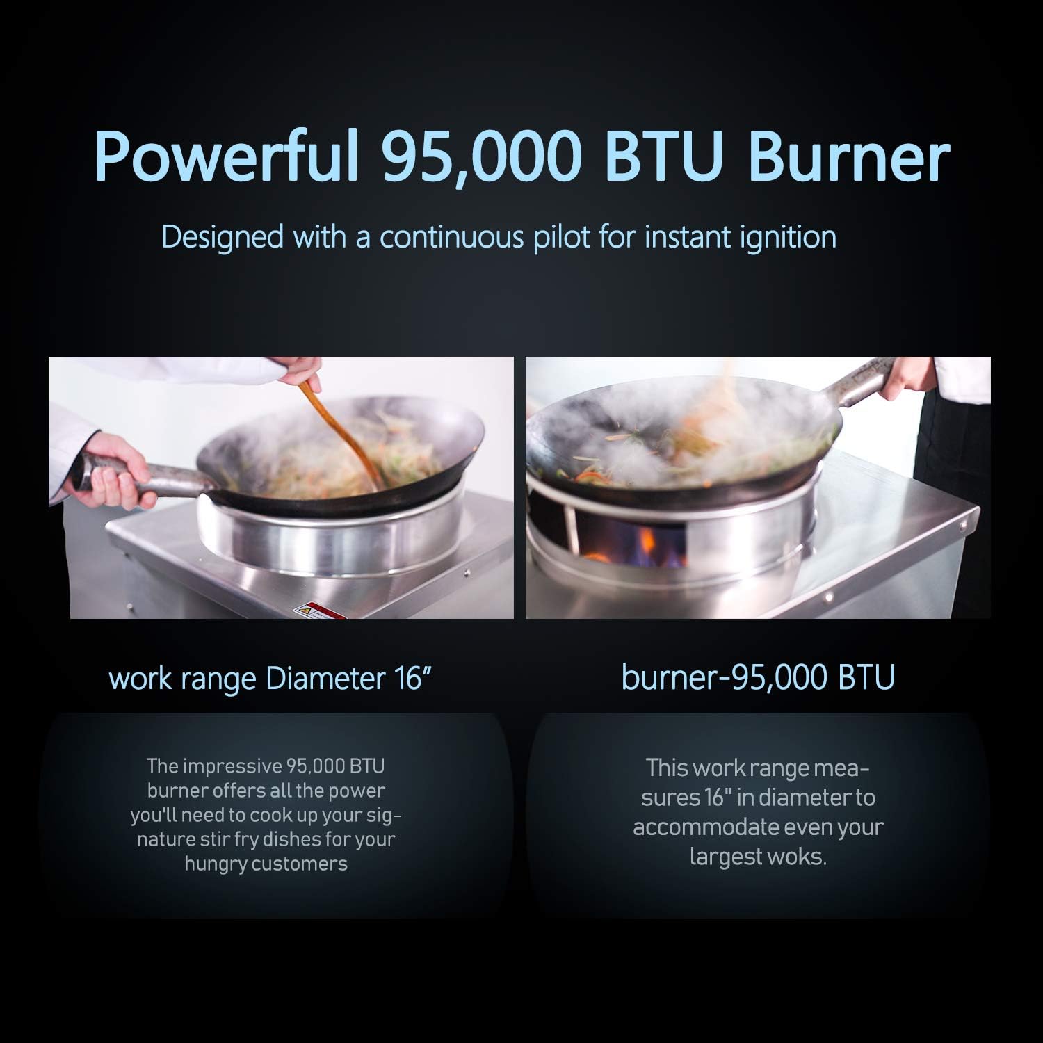 Flash Deals - 70% OFF KITMA 16 Gas Wok Range - Commercial Natural Gas Cooking Range- Restaurant Equipment, 110,000 BTU 🔥 Hot Deals KITMA 16 Gas Wok Range - Commercial Natural Gas Cooking Range- Restaurant Equipment, 110,000 BTU