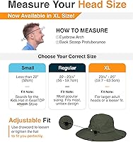 Vista 84 de GearTOP Safari Sun Hat for Men and Sun Hats for Women UV Protection UPF 50+ Hiking, Gardening, Fishing