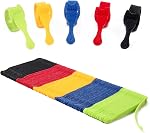 OneLeaf 60 Pcs Reusable Fastening Cable Ties with Hook and Loop, Multi-Purpose Cable Straps Wire Ties Cable Management, Adjustable Cord organizer Ties for Computer/TV/Electronics, 3 Sizes and 5 Colors