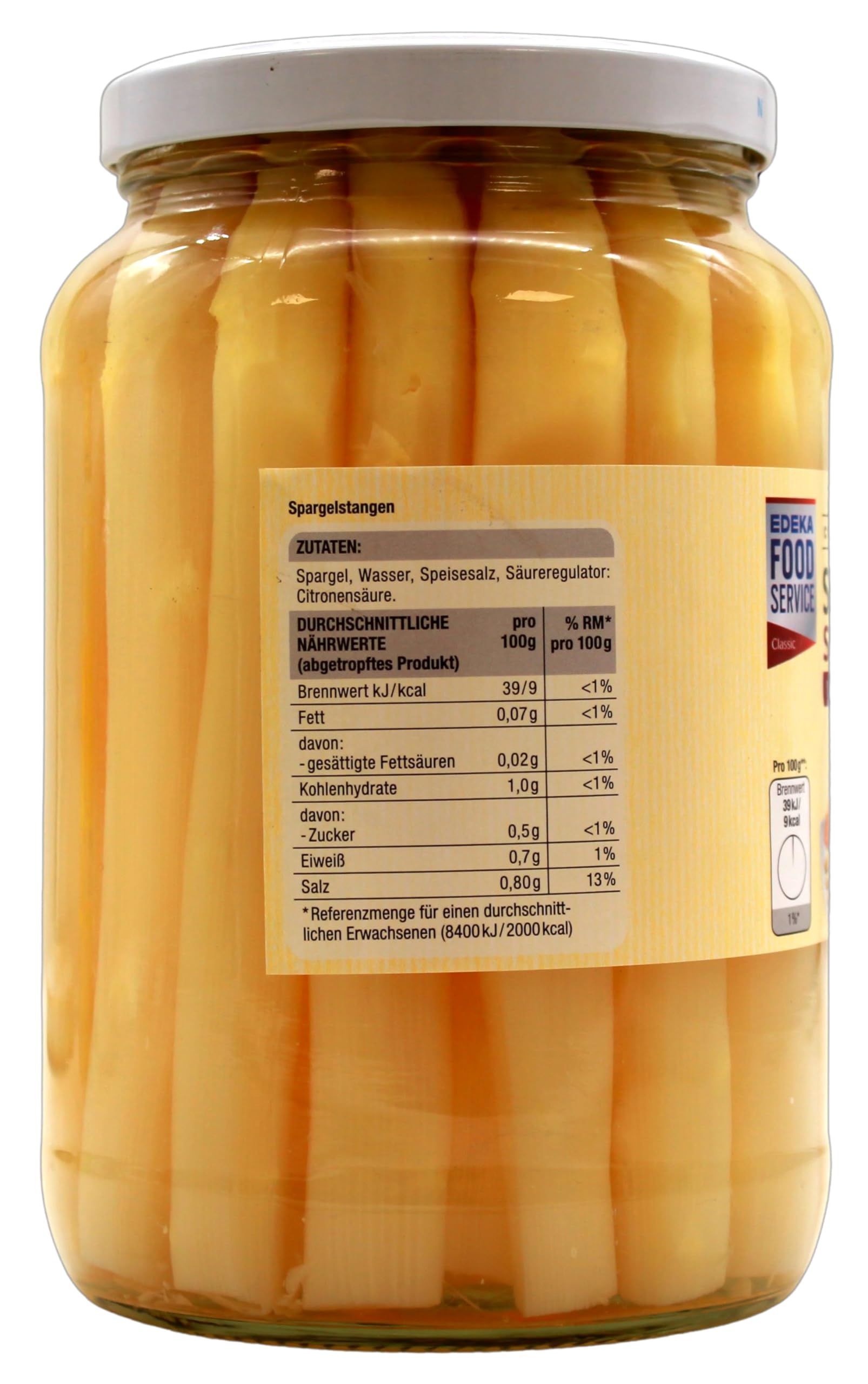 Classic Line Spargel Stangen weiss geschält, 6er Pack (6 x 990g)