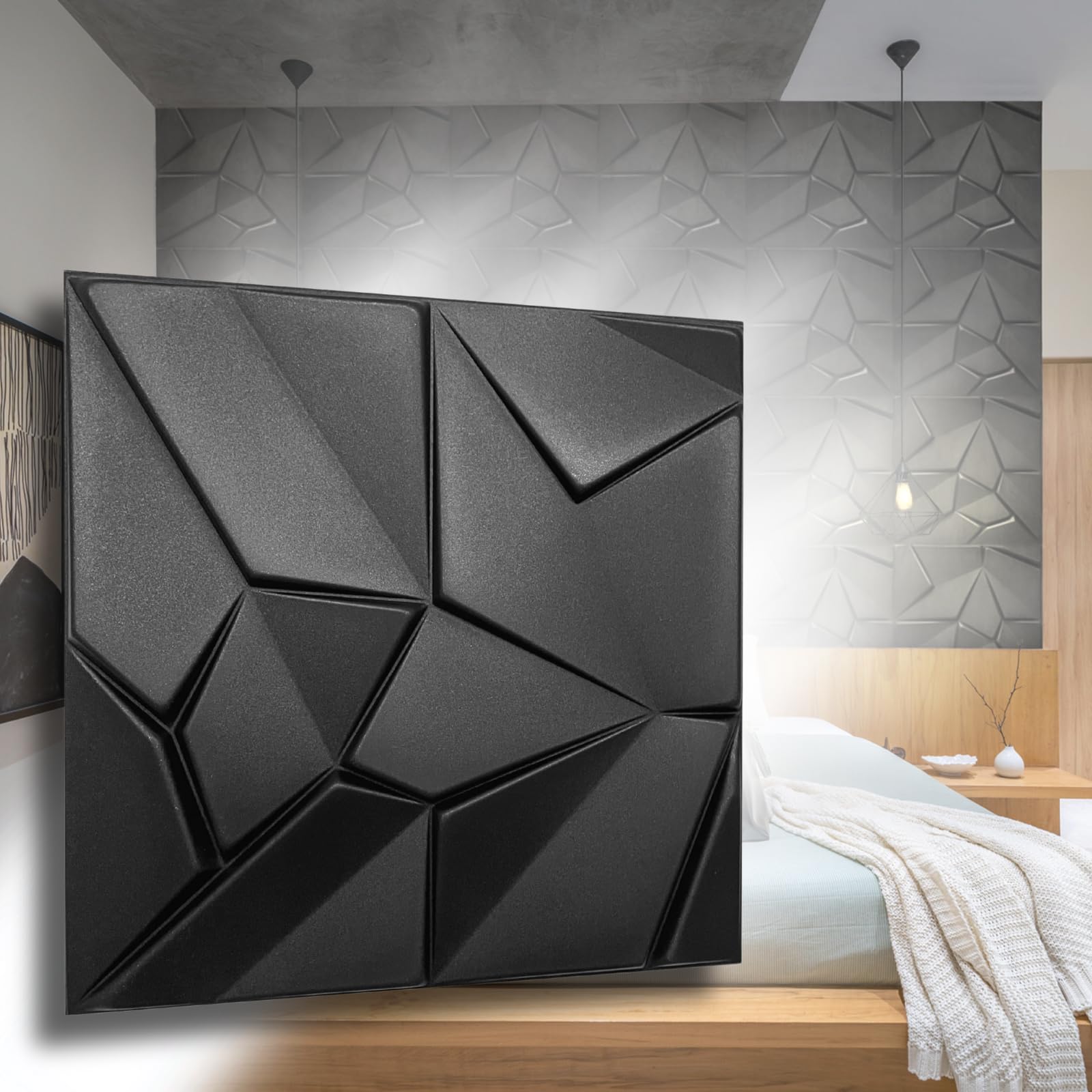 3D Panneaux muraux décors revêtement mural panneaux de plafond plaques décoration murale muraux POLYSTYRENE MATERIAL STYROPOR-LIKE 3D 3mm d'épaisseur