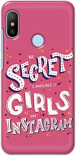 Secret Language of Girls Instagram Pink Designer Case for Xiaomi Mi A2 Back Cover