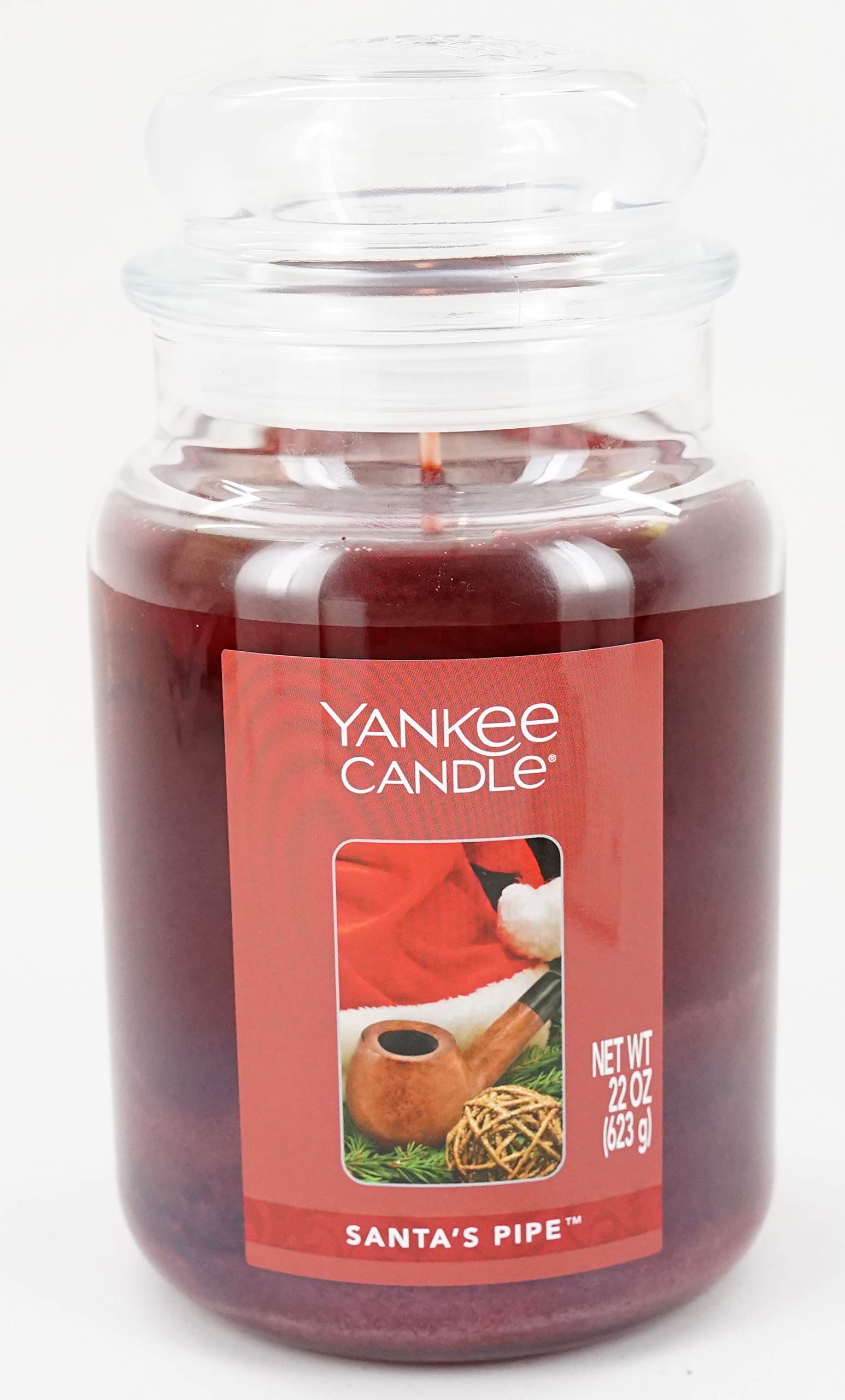 Yankee Candle, Large 22-oz. Jar Candle, Santa's Pipe