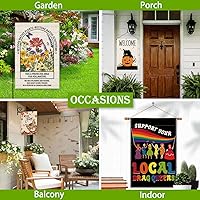 Vista 6 de Hafhue Grandma's Garden Little Helpers - Bandera de bienvenida para jardín, 12 x 18 pulgadas, doble cara para decoración de césped para exteriores