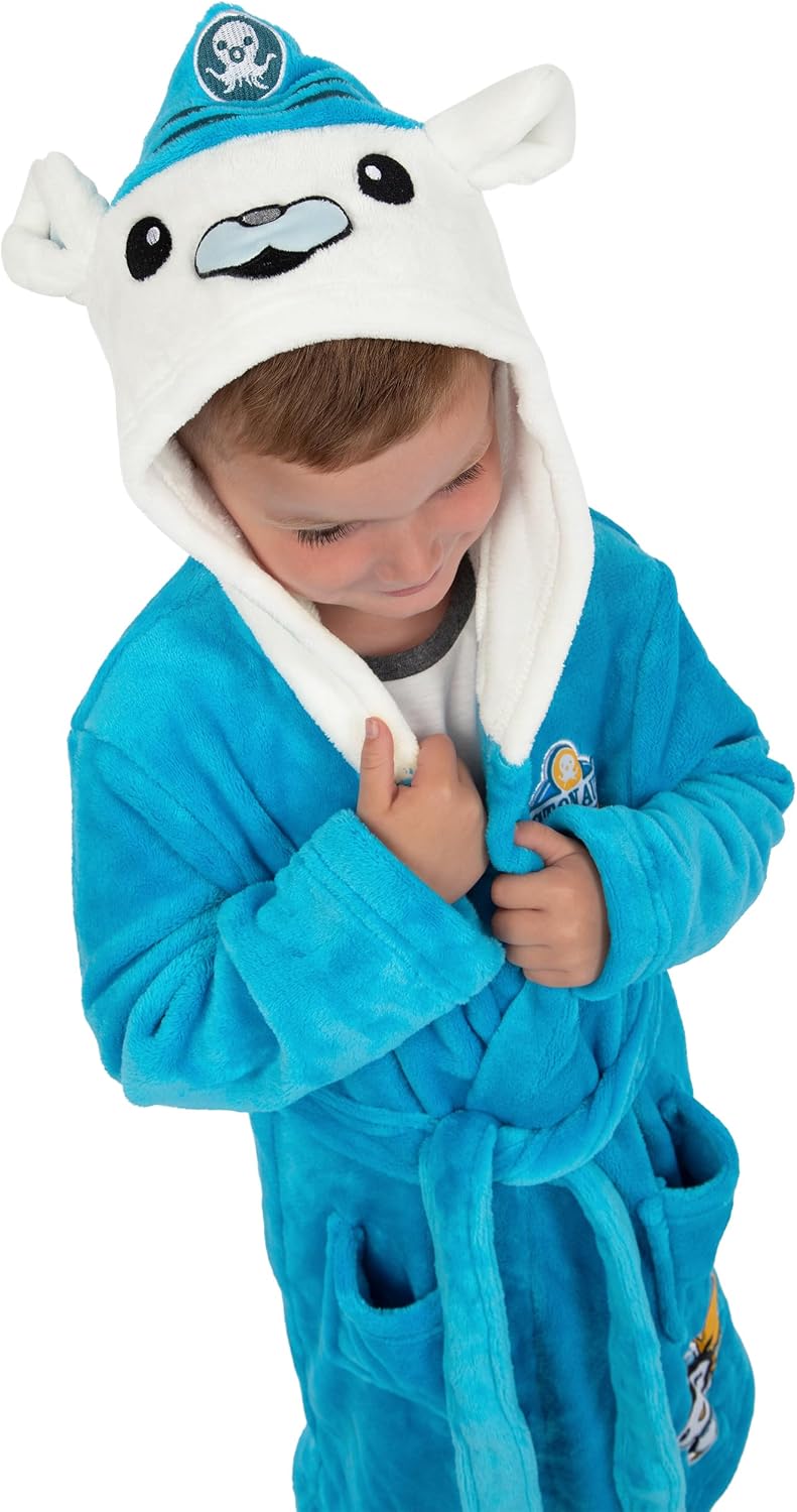 OCTONAUTS Boys Bathrobe | Captain Barnacle Toddler Bathrobe | Kids Robes | Boys' Bathrobes