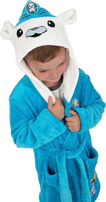 OCTONAUTS Boys Bathrobe | Captain Barnacle Toddler Bathrobe | Kids Robes | Boys' Bathrobes