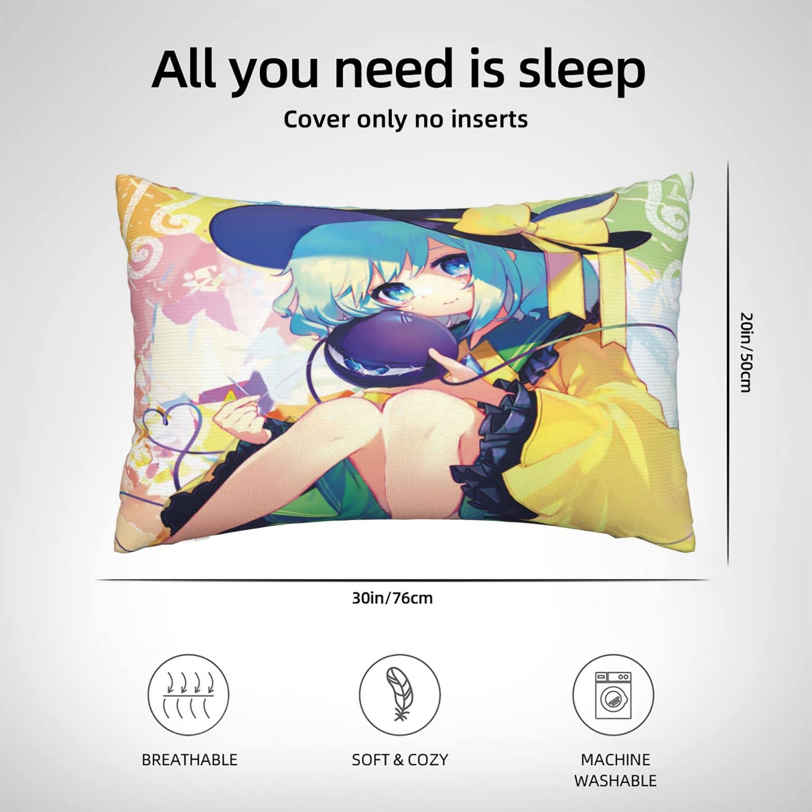 Amazon｜東方project 古明地こいし (1) 抱き枕カバー クッションカバー