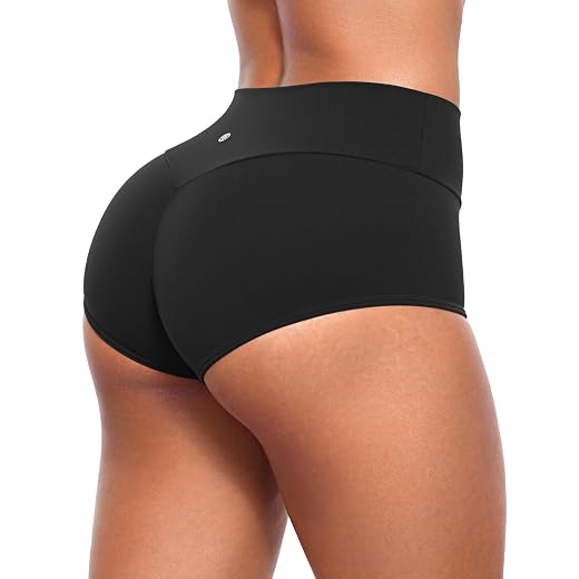 CRZ YOGA Womens Butterlift Hidden Scrunch Butt Lifting Booty Shorts - High Waisted Yoga Workout Dance Gym Athletic