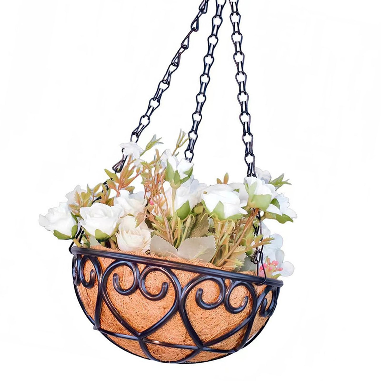 LUCKGONI Wicker Rattans Flower Planter Garden Planter Hanging Basket For Indoor Outdoor Use Homes Decoration Courtyards