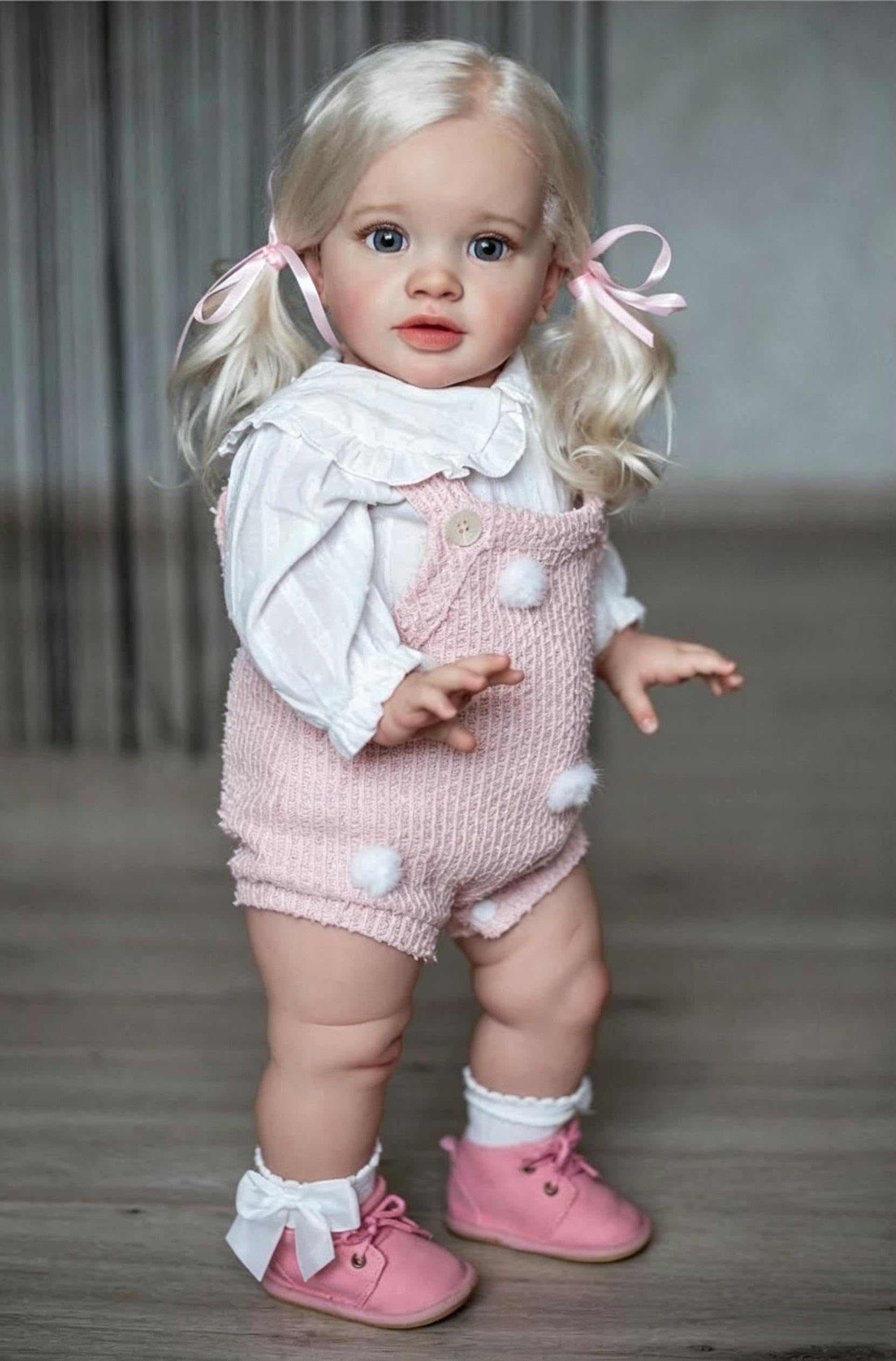 RXDOLL Bambole Reborn Girl Pippa 66 pollici di grandi dimensioni realistiche Reborn Baby Bambole Corpo in panno morbido Bambole realistiche Bambole Bambole Reborn ponderate fatte a mano Giocattolo per