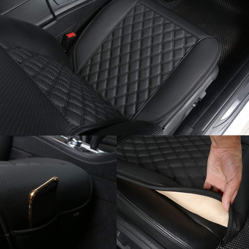 Black Panther 1 Paio Coprisedili Auto con Schienale Accessori Per Auto Adatto per l'uso in Quattro Stagioni (Nero)