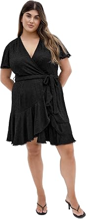 City Chic Womens Plus Size Dress - Sweet Lace Mini