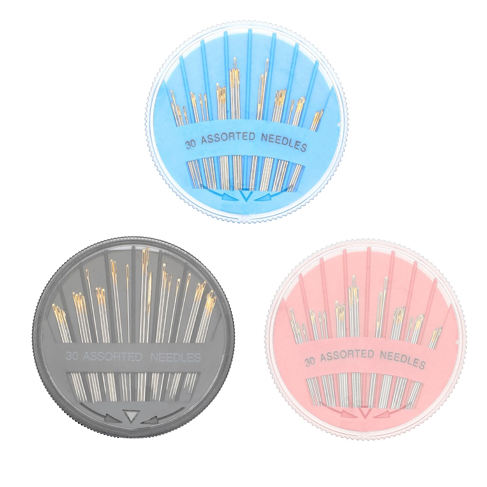 Strrng No 90 Pcs Hand Sewing Needles,Assorted Sizes Silver Needles,Portable Embroidery Needle With Storage Case,Durable Needle For Sewing,For Hand Sew Embroidery Mending Craft Sew Diy Crafts