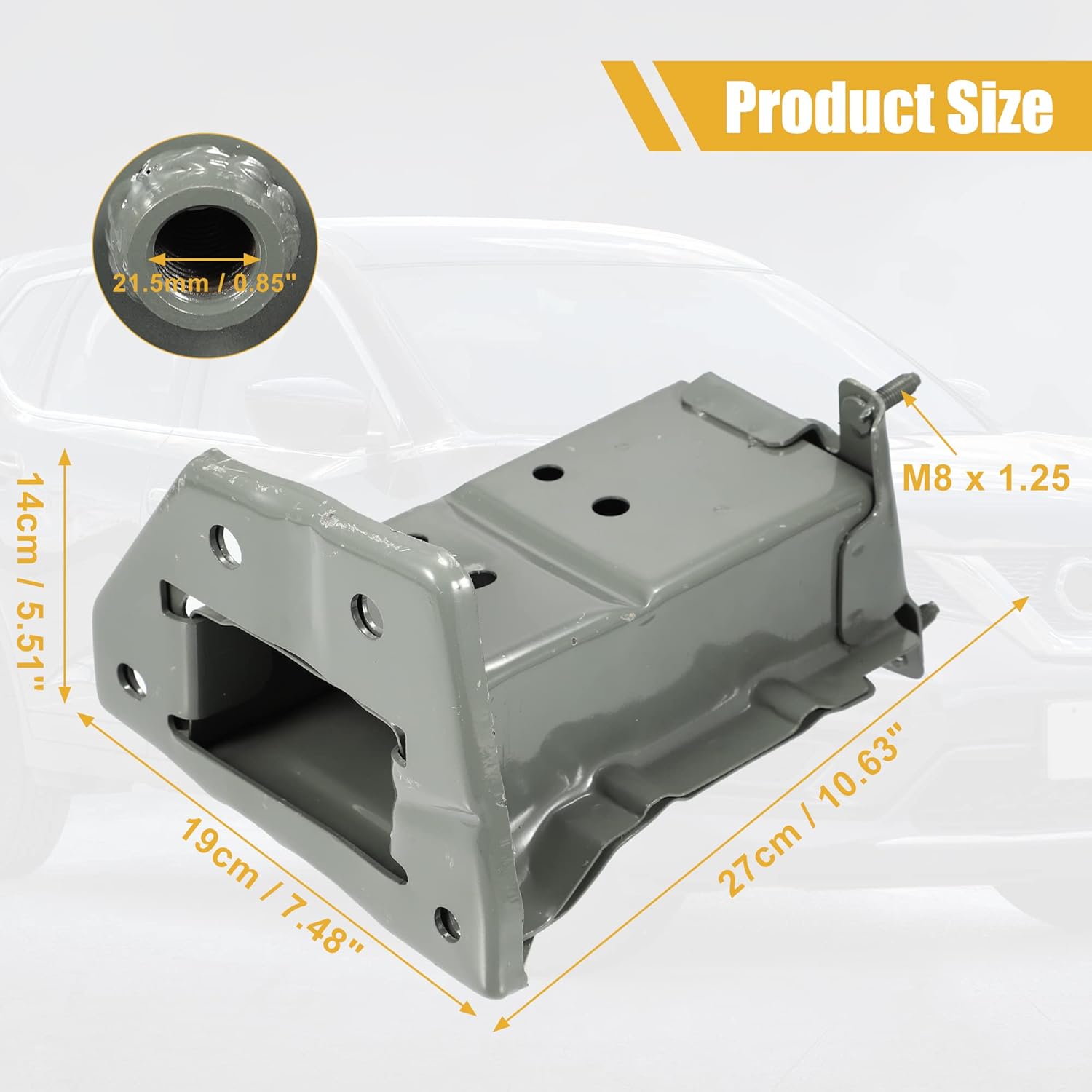 X AUTOHAUX 1 Pair Front Left and Right Side Bumper Bracket for Sentra FE+S 2013-2016 for Sentra FE+SV 2013-2014 for Sentra (submodel: S, SL, SR, SV) 2013-2019 622101AA0B 622111AA0B