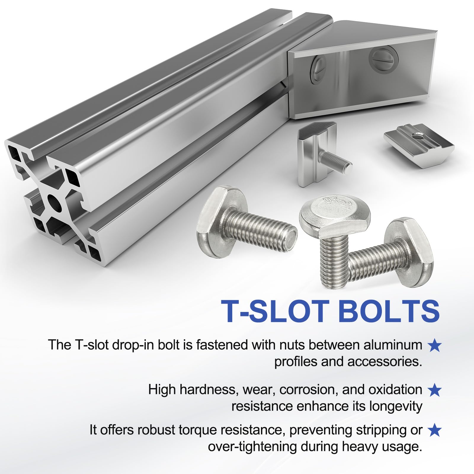 PATIKIL M8 x 20 mm T Slot Bolts - Image 4
