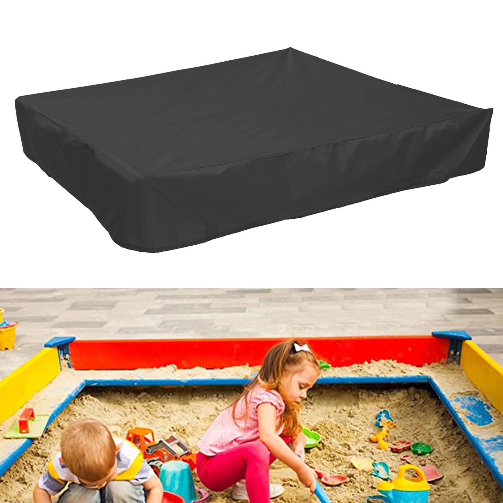 Sandbox Cover with Drawstring Square Dust Proof Anti Multifunctional Oxford Cloth Sandpit Pool Cover for Outdoor Garden (ariarlyqxpyiv0tf3-11)