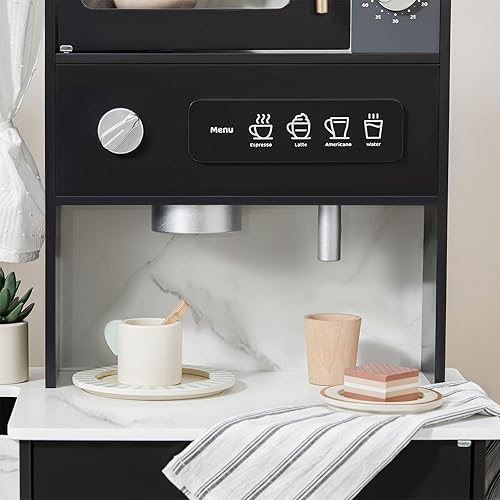 Miniatura 3 de Tiny Land Juego de cocina para niños, juegos de cocina de madera para niñas y niños, nuevo juguete de cocina moderno para niños pequeños, diseñado