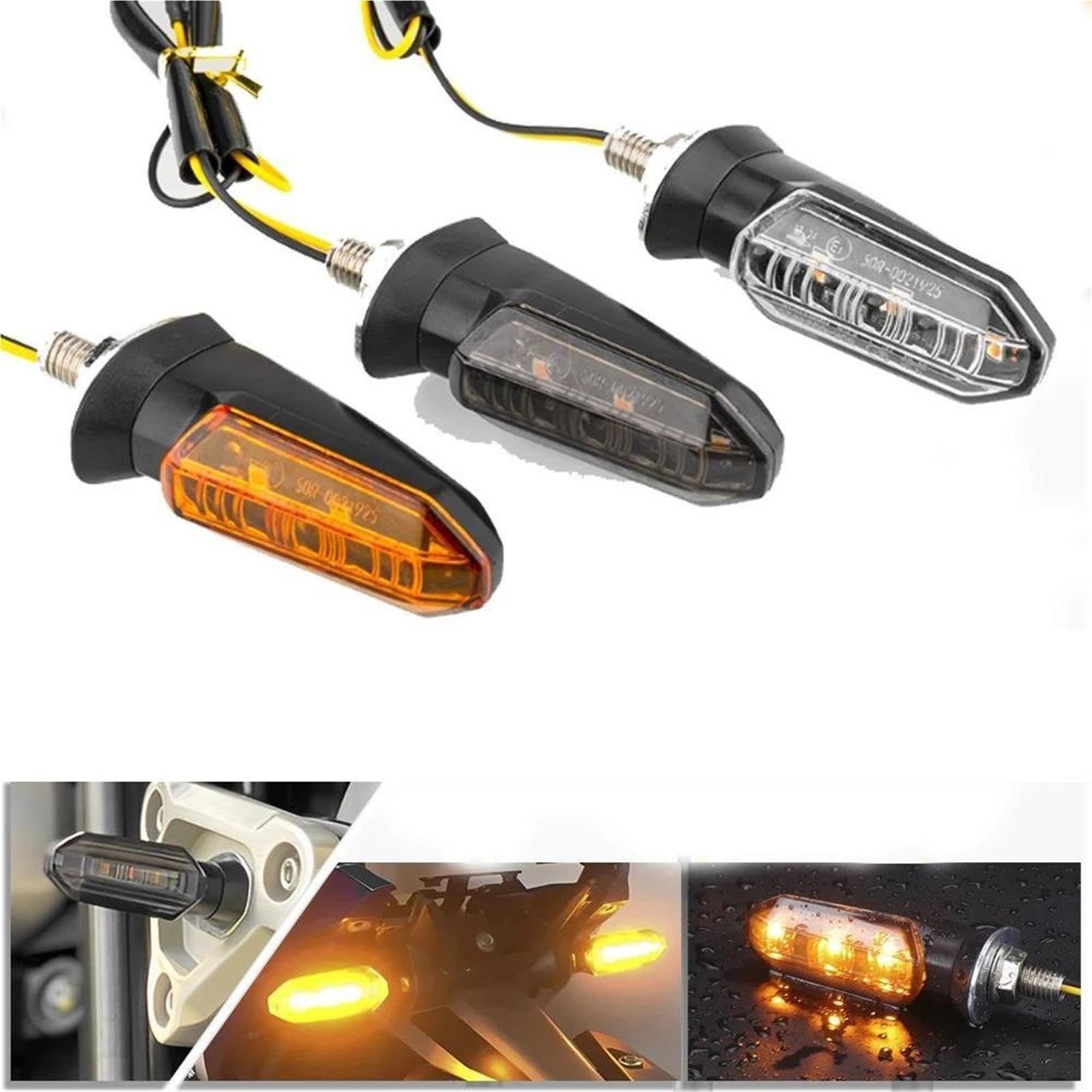 Indicadores De Motocicleta Para MV Agusta Para Brutale 675 920 990R 800RR Moto Indicador 8mm Mini Luz Intermitente(4 x Amber Shell)