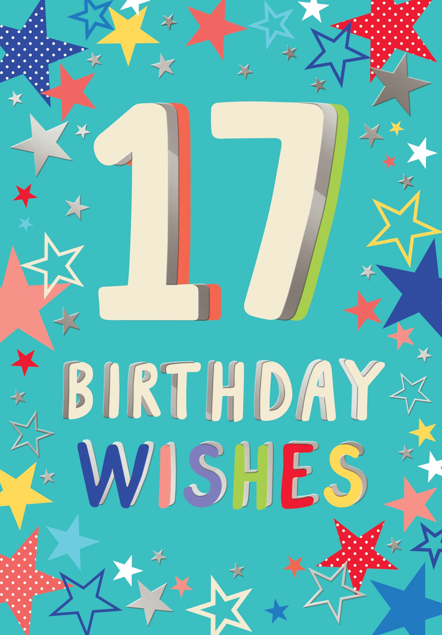 Piccadilly Greetings 17th Birthday Milestone Birthday Card Age 17,Approx. 7 x 5 inches