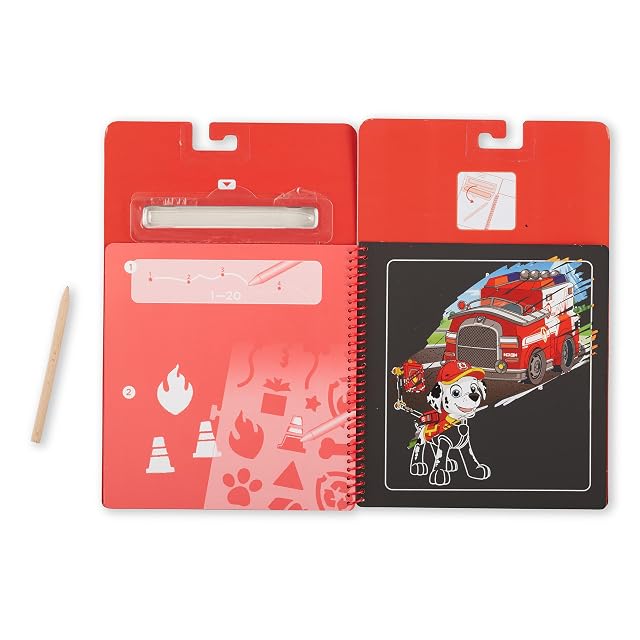 Foto 7 de 8 de Melissa & Doug Paw Patrol Juego de 3 Cuadernos Scratch Art Skye, Chase y Marshall