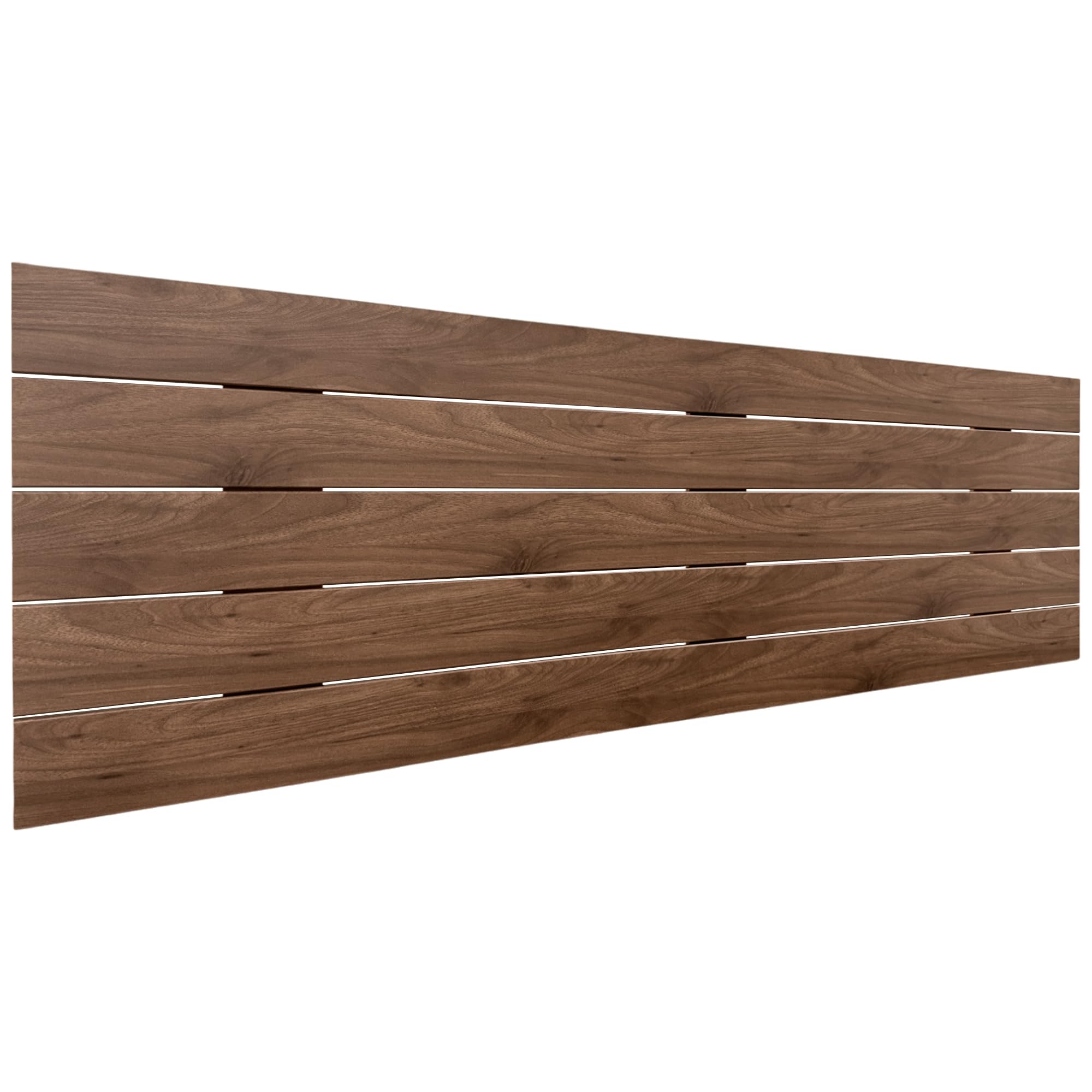 DHOME Cabecero de Madera reciclada DM Estilo Palet Horizontal Cama Palets Herrajes incluidos (135x46 Palet 5, Nogal Madera)