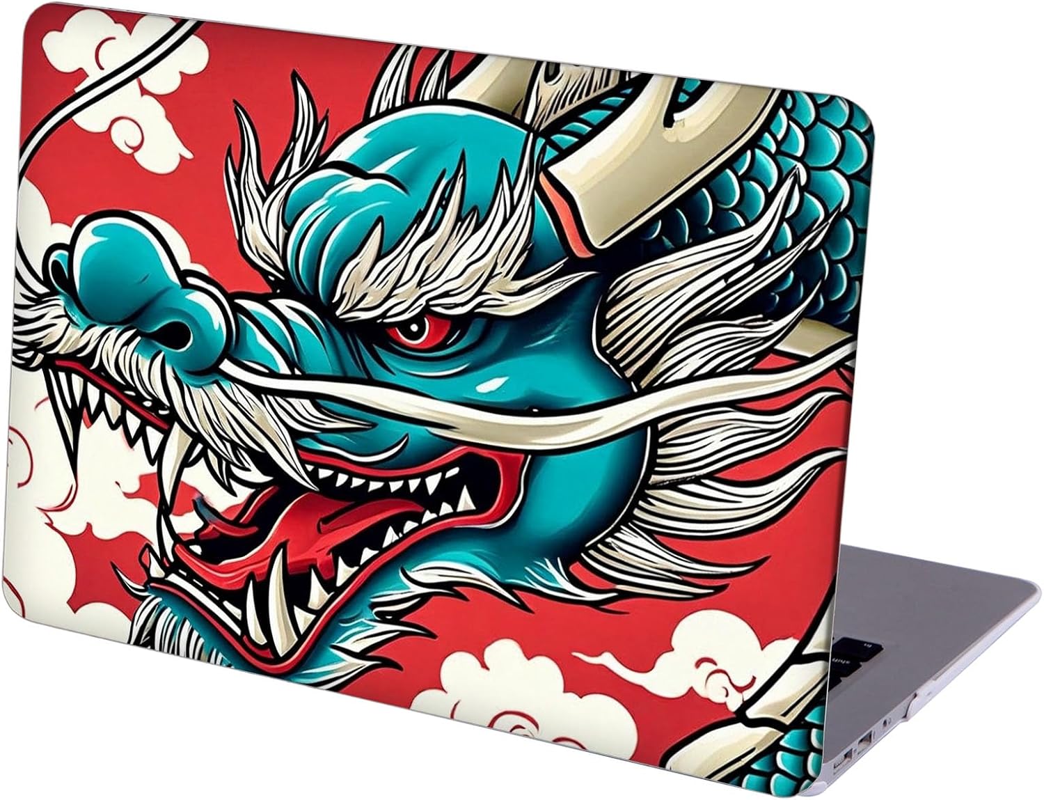 Compatible with MacBook Neo 13-inch, Hard Shell Case with Keyboard Cover and Screen Protector (A3404 A18 Pro chip, 2026 Release) - Asian Dragons MC22805