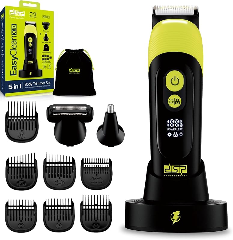 Aparador corporal DSP 3 em 1 recarregável sem fio com kit